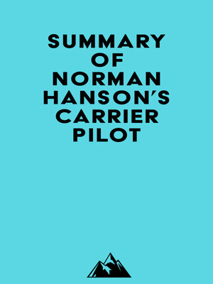 cover image of Summary of Norman Hanson's Carrier Pilot